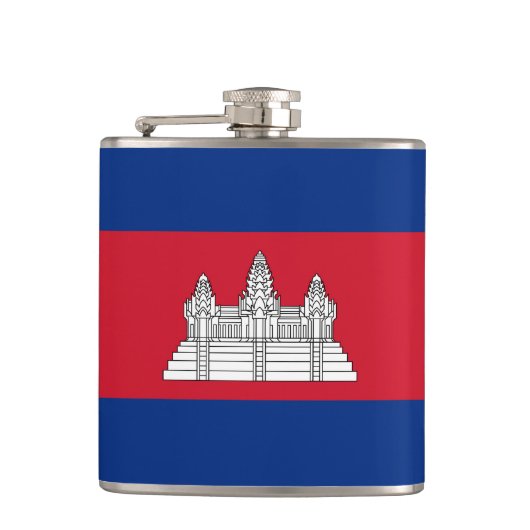 カンボジア国旗 フラスク (正面)