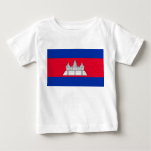 カンボジア国旗 ベビーTシャツ