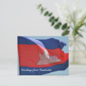 カンボジア国旗 ポストカード (スタンド正面)