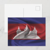 カンボジア国旗 ポストカード (正面/裏面)