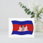 カンボジア国旗 ポストカード (スタンド正面)