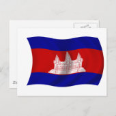 カンボジア国旗 ポストカード (正面/裏面)