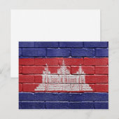 カンボジア国旗 ポストカード (正面/裏面)