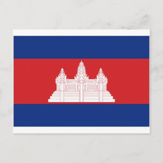 カンボジア国旗 ポストカード (正面)
