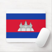 カンボジア国旗 マウスパッド (マウス)