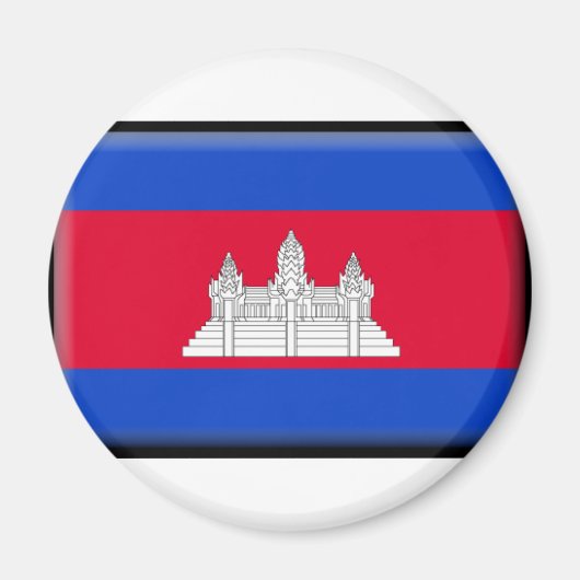 カンボジア国旗 マグネット (正面)