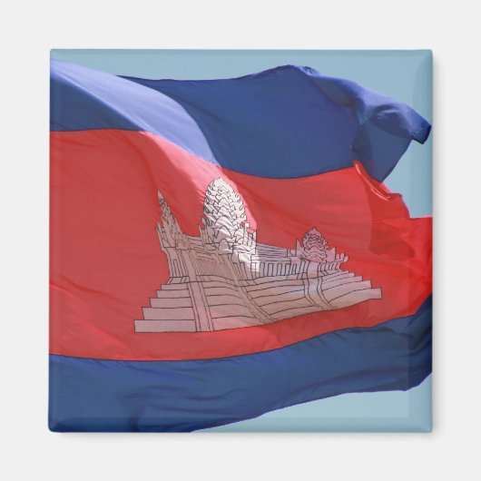 カンボジア国旗 マグネット (正面)