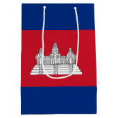 カンボジア国旗 ミディアムペーパーバッグ (裏面)