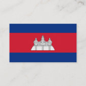 カンボジア国旗 名刺 (正面)