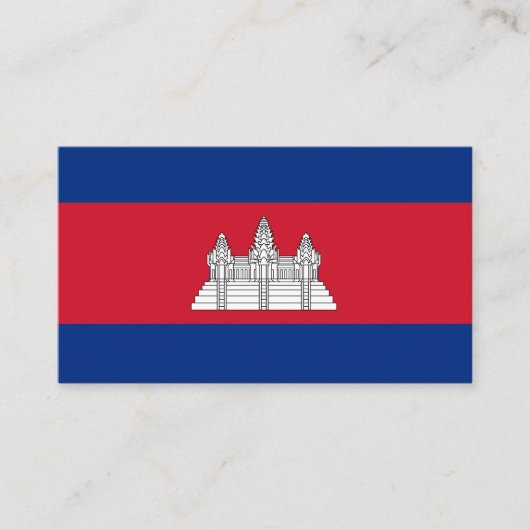カンボジア国旗 名刺 (正面)