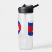 カンボジア国旗、愛国的カンボジア ウォーターボトル (左面)