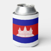 カンボジア国旗 缶クーラー (缶正面)