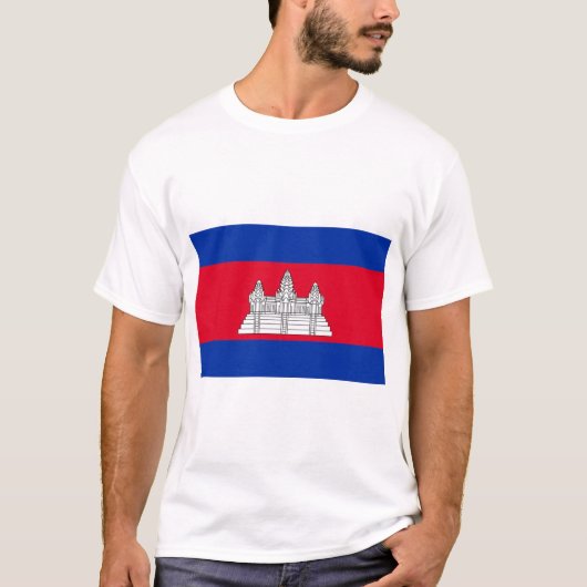 カンボジア国旗 Tシャツ (正面)
