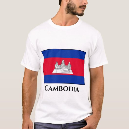 カンボジア国旗 Tシャツ (正面)