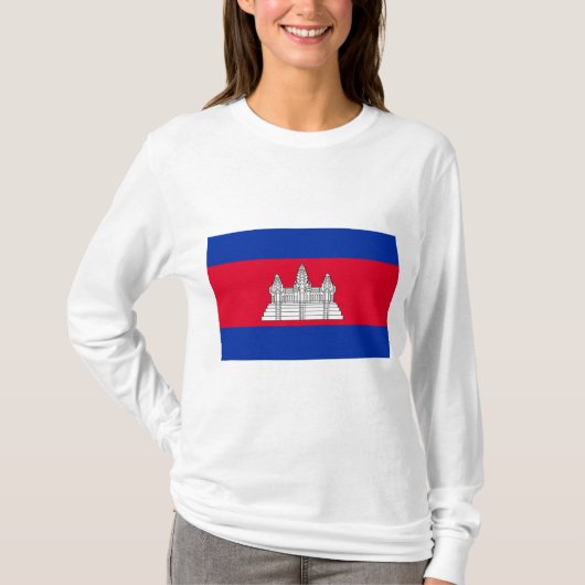 カンボジア国旗 Tシャツ (正面)