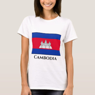 カンボジア国旗 Tシャツ