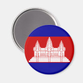 カンボジア国旗KH マグネット (正面/裏面)