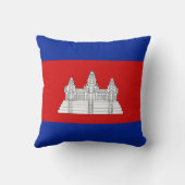 カンボジア国旗x旗まくら クッション (裏面)