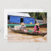 カンボジア女性 ポストカード (正面/裏面)