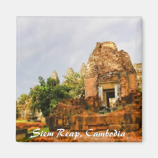 カンボジア寺跡マグネット マグネット (正面)