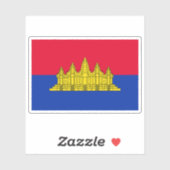 カンボジア州国旗（1989年～1992年） シール (シート)