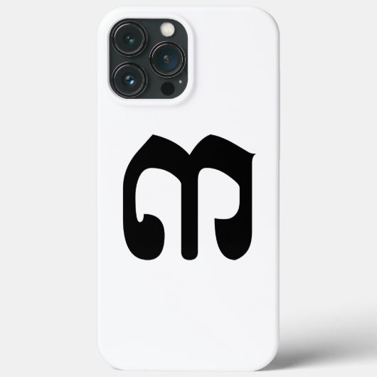 カンボジア数字3 / ៣ (さん) クメール文字 Case-Mate iPhoneケース (裏面)
