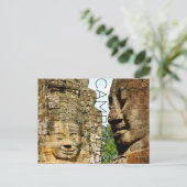 カンボジア旅行絵葉書 バイヨン寺院 ポストカード (スタンド正面)