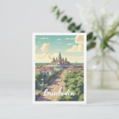 カンボジア有名な旅行の場所 ポストカード (スタンド正面)