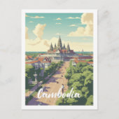 カンボジア有名な旅行の場所 ポストカード (正面)