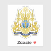 カンボジア王国国王紋章 シール (シート)