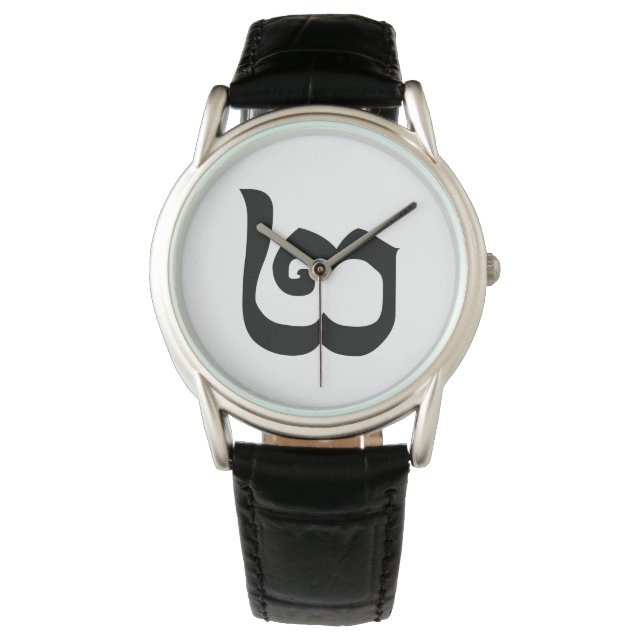 カンボジア第2 / 2 / ២ (Pi)クメール語 腕時計 (正面)