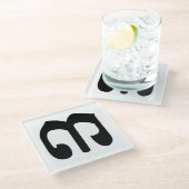 カンボジア第3位/第3位/(៣Bei)クメール脚本 ガラスコースター (アングル)