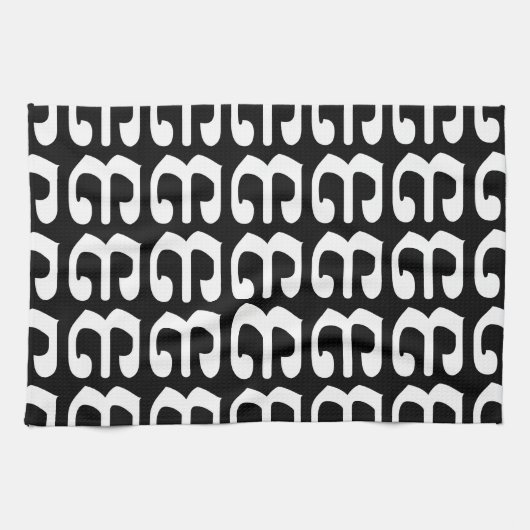 カンボジア第3位/第3位/(៣Bei)クメール脚本 キッチンタオル (横)