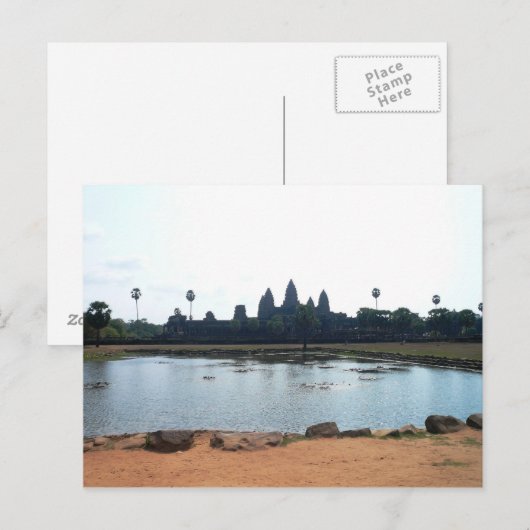 カンボジア訪問 ポストカード (正面/裏面)