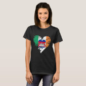 カンボジア誇りを持った国旗St.Patricks Day Sha Tシャツ (正面フル)