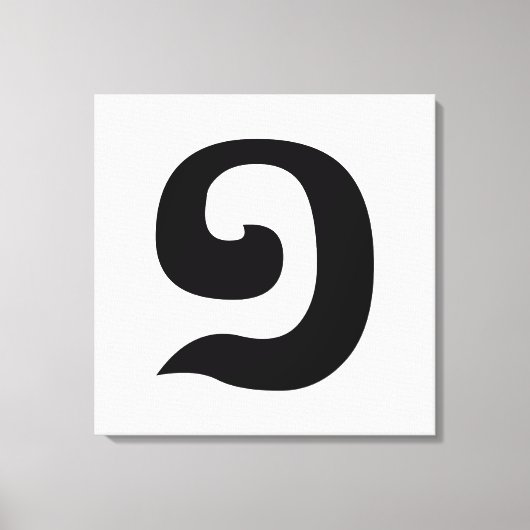 カンボジア語1 / 1 / ១ (MUJ)クəメール語 キャンバスプリント (正面)