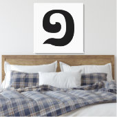 カンボジア語1 / 1 / ១ (MUJ)クəメール語 キャンバスプリント (インサイチュ (寝室))