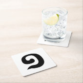 カンボジア語1 / 1 / ១ (MUJ)クəメール語 スクエアペーパーコースター (インサイチュ)