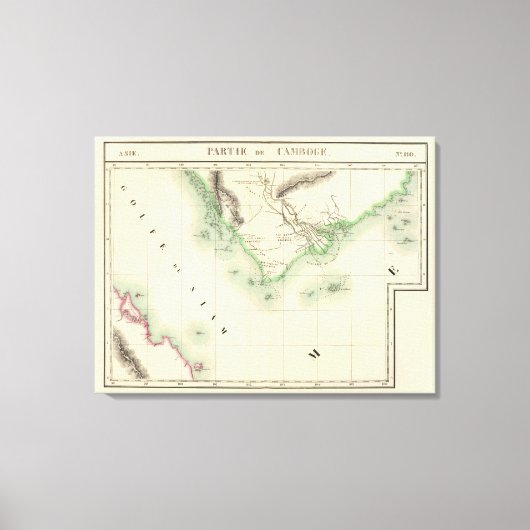 カンボジア、アジア110 キャンバスプリント (正面)