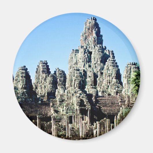 カンボジア・アンコールのバイオン寺院 マグネット (正面)