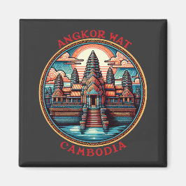 カンボジア，アンコールワット マグネット