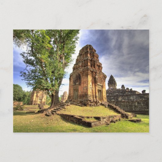 カンボジア、アンコールワット。馬根寺の眺め。 ポストカード (正面)