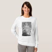 カンボジア アンコール遺跡 タソム寺のレリーフ Tシャツ (正面フル)