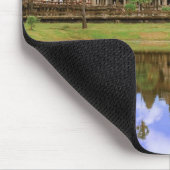 カンボジア、カンプチア、アンコールワット寺院。 マウスパッド (コーナー)