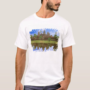 カンボジア, カンプチア, アンコールワット寺院 Tシャツ