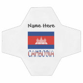 カンボジア カンボジア国旗 名前入り サッカーボール (フラット)