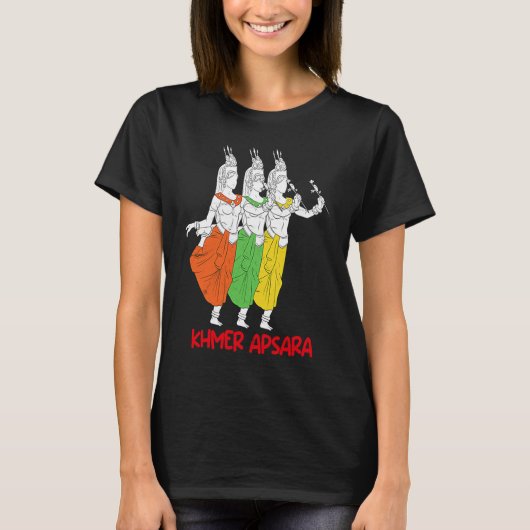 カンボジア クメール伝統舞踊 アプサラス Tシャツ (正面)