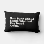 カンボジア/クメール通り食 ランバークッション (裏面)