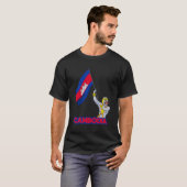 カンボジア・クメール・リアンカー韓国旗 Tシャツ (正面フル)