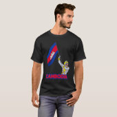 カンボジア クメール リャムケー ハヌマン 国旗 Tシャツ (正面フル)